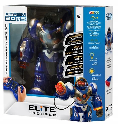 TmToys XTREM BOTS ELITE TROOPER Robot do nauki programowania Z AKUMULATOREM na Arena.pl