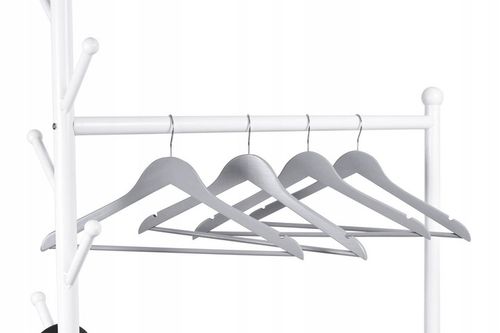 WIESZAK DREWNIANY SZARY NA UBRANIA WIESZAKI UBRANIOWE DREWNIANE 10 na Arena.pl