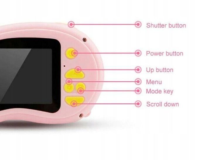 APARAT FOTOGRAFICZNY DLA DZIECI, KAMERA HD, GRY zdjęcie 6