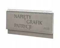 Terminarz twój napis imię 2026 tyg. kalendarz leżący biurkowy z grawerem