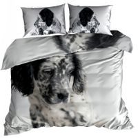 Pościel 3D bawełna satyna 160x200cm ŁATEK