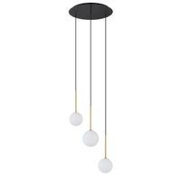 Lampa wisząca potrójna Karo 10304 balls czarna złota