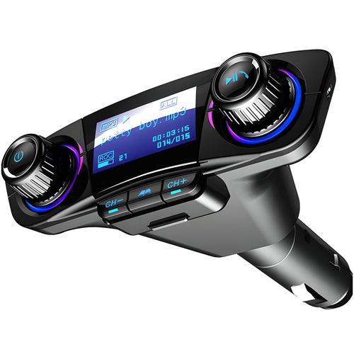 Transmiter samochodowy FM 8w1 Bluetooth TF/SD LCD do gniazda zapalniczki na Arena.pl