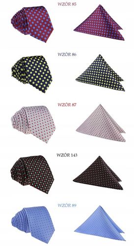 ZESTAW KOMPLET = KRAWAT i POSZETKA ( CHUSTECZKA ) na Arena.pl