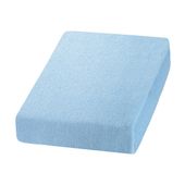 Prześcieradło frotte niebieskie