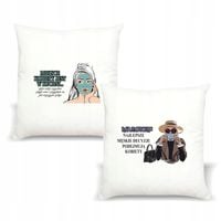 Poduszka z nadrukiem MIEJSCE KOBIETY JEST W KUCHNI