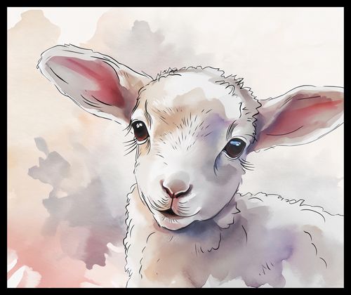 Plakat 60x50cm Mała Owieczka na Arena.pl