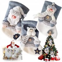 SKARPETA ŚWIĄTECZNA NA PREZENT Skarpety Ozdoba but na KOMINEK Okno Mikołaj