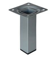 NOGA KWADRATOWA 10CM STOŁU BLATU SZARA MEBLOWA