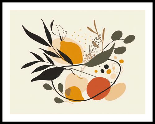 Plakat 65x50cm Botaniczny Wir na Arena.pl