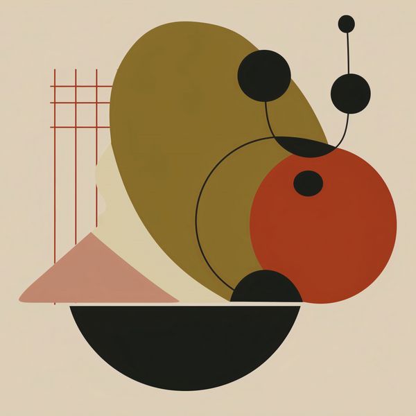 Plakat 100x100cm Geometryczny Balans zdjęcie 1
