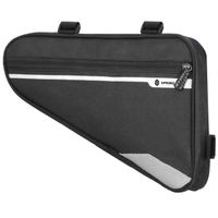 Sakwa rowerowa pod ramę roweru torba 1,2L czarno-szara saszetka na rower