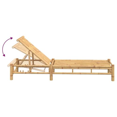 Leżak, 55x199x30 cm, bambus na Arena.pl