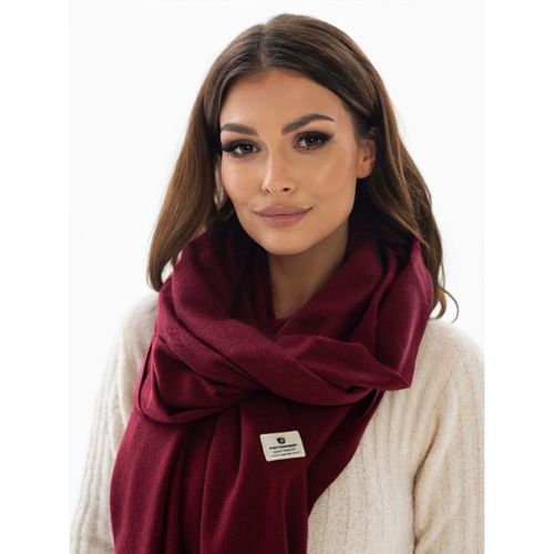 PETERSON szalik duży ciepły elegancki miły w dotyku 180x70 S001 c.bordowy na Arena.pl