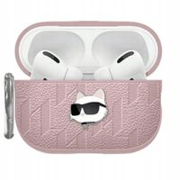 2 x Etui Karl Lagerfeld Monogram Choupette Head do AirPods 4 różowy