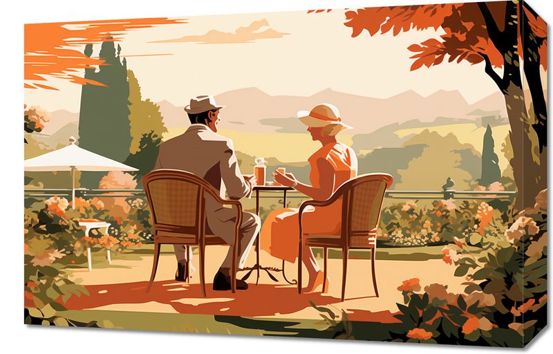 Obraz 60x40cm Retro Randka zdjęcie 1