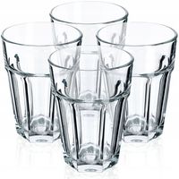 Komplet 4 Szklanek 370ml Szklanki Do Napojów Wody