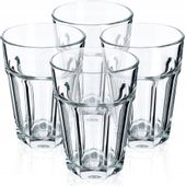 Komplet 4 Szklanek 370ml Szklanki Do Napojów Wody