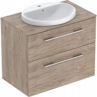 GEBERIT Selnova Square Szafka z umywalką 79x50x70cm orzech włoski hickory