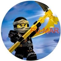 Opłatek na tort Lego Klocki Bohater Postać City Ninjago