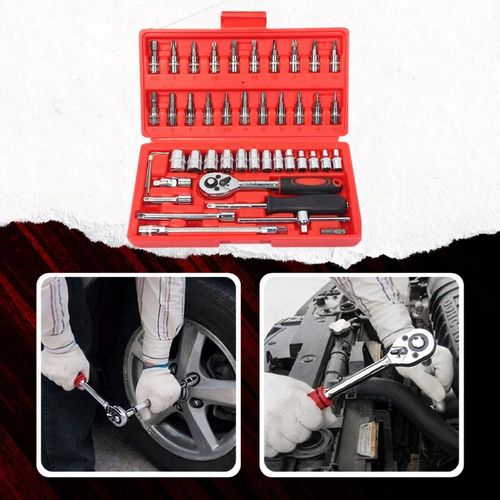 ZESTAW KLUCZY NASADOWYCH KLUCZE NASADOWE 46el TORX WKRĘTAKI IMBUSY na Arena.pl