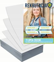 Ulotki A4 reklamowe firmowe 100szt projekt w cenie REKRUTACJA