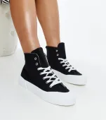 Czarne wysokie trampki Vinka 37