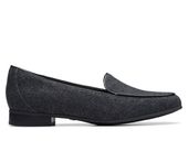 Clarks Mokasyny damskie - Un Blush Ease - rozmiar 40 - szare, tekstylne