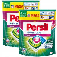 2XKAPSUŁKI DO PRANIA KOLORÓW PERSIL POWER CAPS 120SZT PRANIE W NISKICH