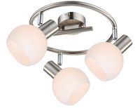 Mauro spirala 3x4W E14 LED rgb satyna nikiel z pilotem