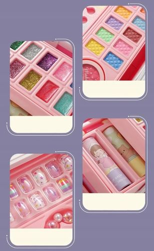 DUŻY ZESTAW KOSMETYKÓW DO MAKIJAŻU I PAZNOKCI MAKEUP DLA DZIECI PREZENT na Arena.pl