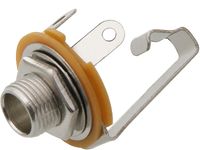 Gniazdo Jack 6.3 MN montażowe metal