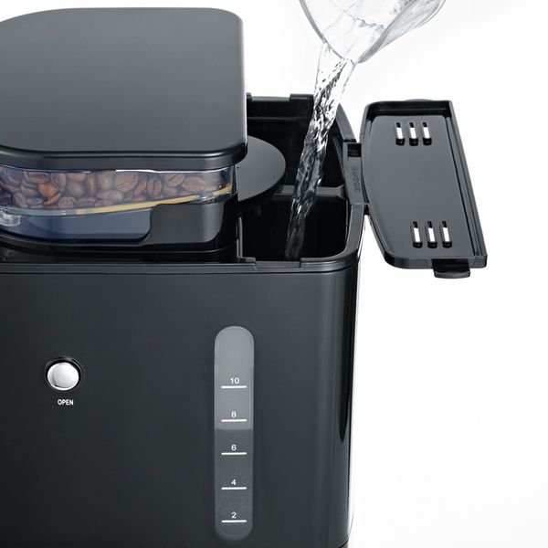 SEVERIN KA 4810 ekspres przelewowy z młynkiem do kawy czarny 1,4 l 1000W zdjęcie 4