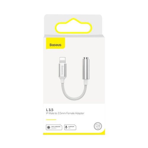 Adapter Audio Baseus L3.5 Lightning Do Mini Jack 3,5Mm, Dac (Biały) na Arena.pl