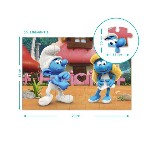 Puzzle Dodo Smerfy Puzzle Mini 35 Elementów 200692 na Arena.pl