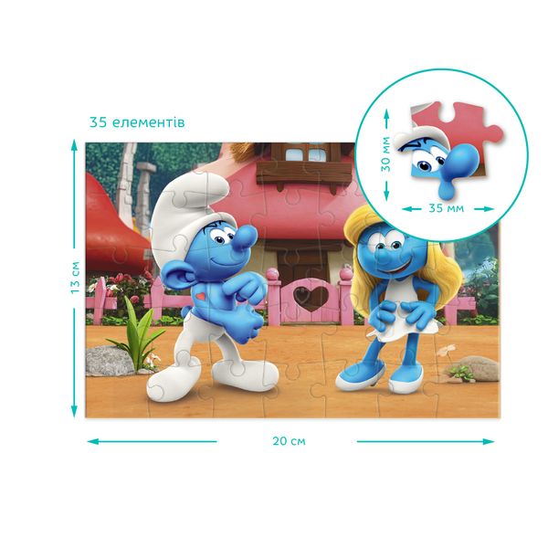 Puzzle Dodo Smerfy Puzzle Mini 35 Elementów 200692 zdjęcie 3