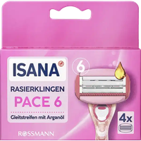 ISANA PACE 6 WKŁADY DO MASZYNKI DO GOLENIA 6-OSTRZOWE DLA KOBIET 4 SZT