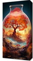 Obraz 30x60cm Drzewo Życia w Szkle