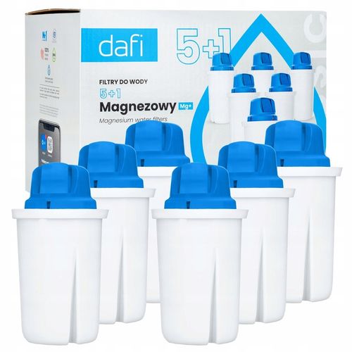 Filtr do wody Dafi Classic magnezowe MG+ do dzbanka Crystal - 6 sztuk na Arena.pl