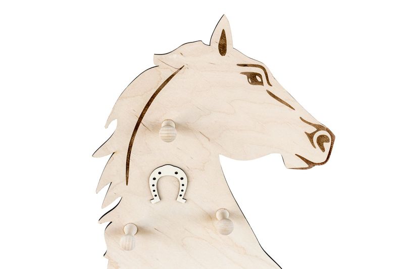 Wieszak ścienny w kształcie konia zdjęcie 3