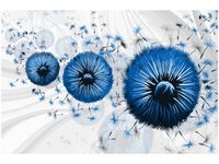 60CM 40CM OBRAZ ŚCIENNY NIEBIESKIE DMUCHAWCE 5 DRUK PŁÓTNO RAMA