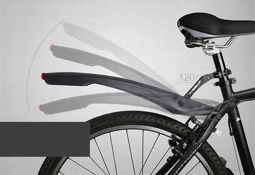 BŁOTNIKI ROWEROWE ZESTAW KOMPLET PRZÓD TYŁ WACHLARZE 26 27 28 29 CZARNY na Arena.pl