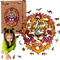 Puzzle Drewniane Eko 64 El. Lew Afrykański A4 Puza4-00706