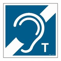 Pętla Indukcyjna - Tabliczka Pcv Z Przelepcami 10 X 10 Cm, Pn - Płyta