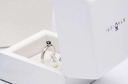 Złoty pierścionek PBD1595B - Diament na Arena.pl