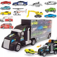 Ciężarówka Laweta Auto POLICJA RESORAKI z WYRZUTNIĄ METAL MATADI WALIZKA