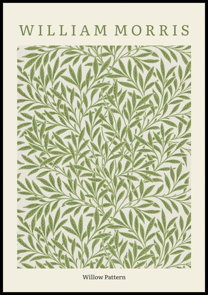 Plakat 70x100cm Design Willow Pattern, Morris Vintage do Salonu zdjęcie 1