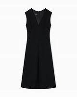 EMPORIO ARMANI Rozkloszowana sukienka z płynnej krepy imitującej korę R,44