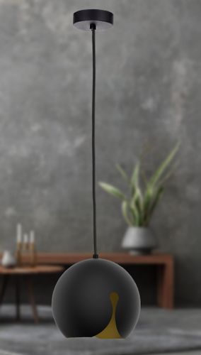 Lampa wisząca 1xE27 MALAGA SMALL BLACK na Arena.pl