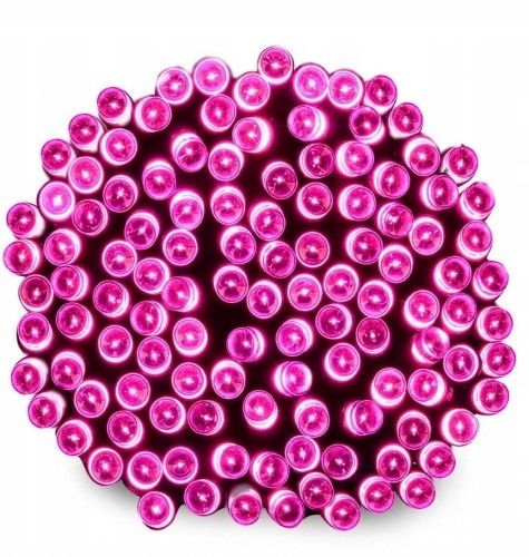 Lampki Choinkowe LED 500 Różowe 38 m IP44 Zewnętrzne Wewnętrzne 8 Trybów na Arena.pl